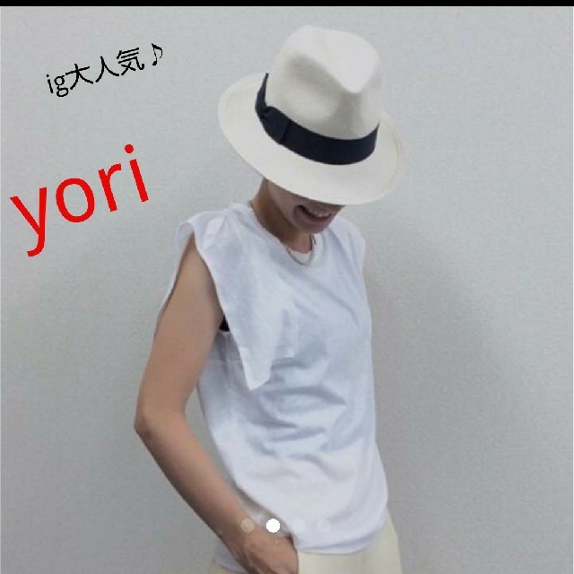 yori スクエアスリーブTシャツ レディースのトップス(Tシャツ(半袖/袖なし))の商品写真