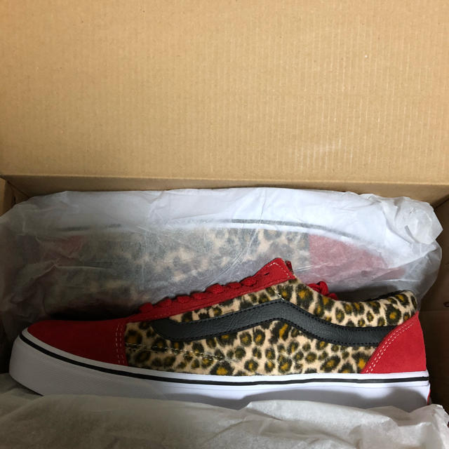 VANS(ヴァンズ)のラスト！Vans Old Skool Dx Leopard 27.5cm Red メンズの靴/シューズ(スニーカー)の商品写真