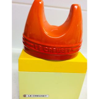 ルクルーゼ(LE CREUSET)のゆう様専用     ル・クルーゼ リッドスタンド オレンジ(鍋/フライパン)