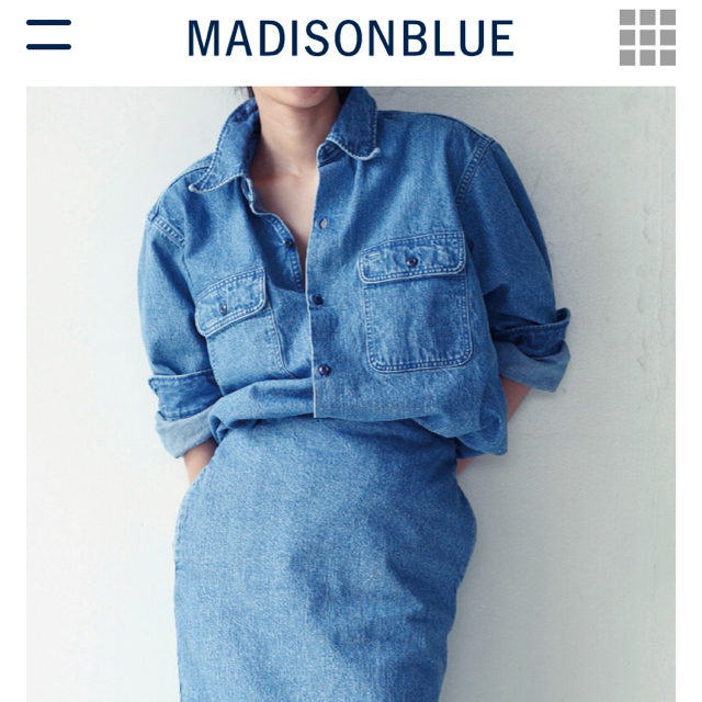 MADISONBLUE(マディソンブルー)のマディソンブルー デニムシャツ レディースのトップス(シャツ/ブラウス(長袖/七分))の商品写真