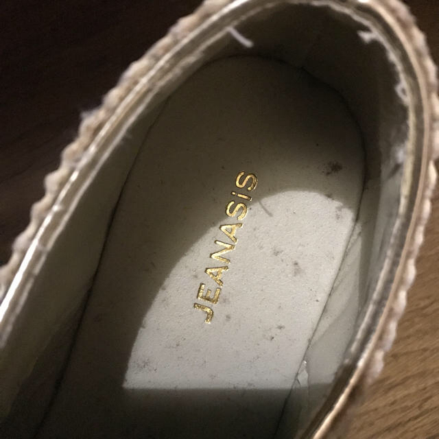 JEANASIS(ジーナシス)のジーナシス JEANASIS ゴールド 金色 靴 レディースの靴/シューズ(ローファー/革靴)の商品写真