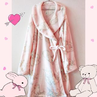 フランシュリッペ(franche lippee)のフランシュリッペ♡うさぎさん柄のふわふわガウン♡yakusoku グニフニ 光(ルームウェア)