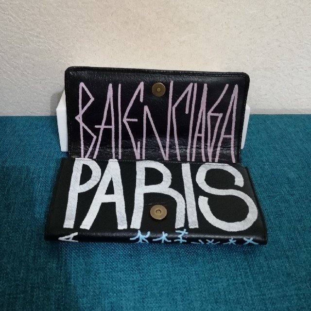Balenciaga(バレンシアガ)の定価10万 BALENCIAGA バレンシアガ ブラック 財布 グラフィティ 黒 レディースのファッション小物(財布)の商品写真