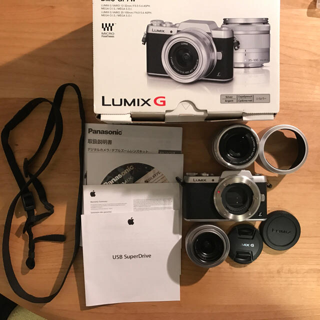 Panasonic(パナソニック)の【新品同様】LUMIX DMC  GF7W レンズ２つ付き スマホ/家電/カメラのカメラ(デジタル一眼)の商品写真