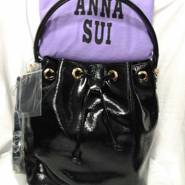 人気商品ランキング 新品未使用 ANNA SUI 2WAY 猫 バッグ 黒 2way