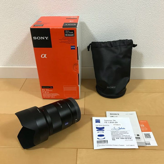 設置送料無料 SONY Sonnar T* FE 55mm F1.8 ZA SEL55F18Z レンズ(単