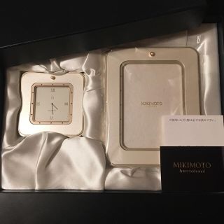 ミキモト(MIKIMOTO)の確約済。置き時計と写真立て(フォトフレーム)