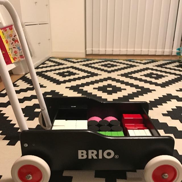 BRIO(ブリオ)のBRIO  ブリオ   手押し車  積み木セット   キッズ/ベビー/マタニティのおもちゃ(手押し車/カタカタ)の商品写真