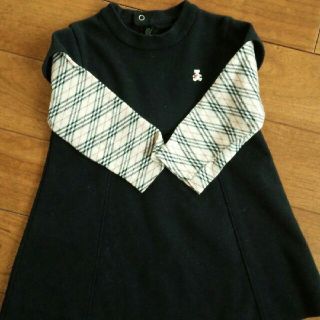 バーバリー(BURBERRY)のりんご様専用＊美品♡BURBERRYワンピース80(ワンピース)