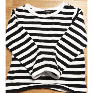 マリメッコ(marimekko)のマリメッコ（marimekko）★ボーダーTシャツ （靴下はオマケで） (シャツ/カットソー)