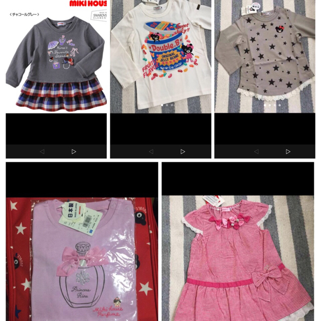 mikihouse(ミキハウス)の専用 キッズ/ベビー/マタニティのキッズ服女の子用(90cm~)(ワンピース)の商品写真