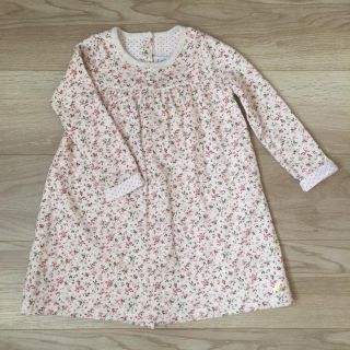 プチバトー(PETIT BATEAU)のプチバトー チュビックフラワーワンピース 36m 95cm(ワンピース)