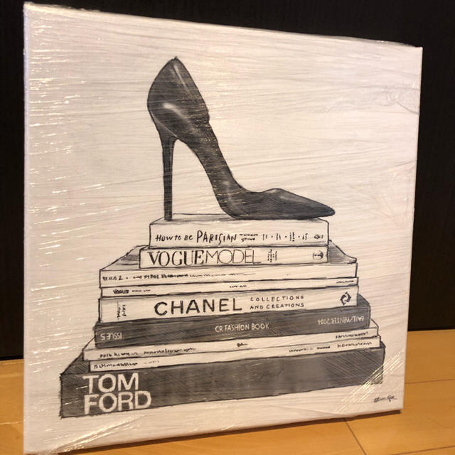 ※週末限定！値下げ※オリバーガル アート 絵画 パンプス CHANEL エンタメ/ホビーの美術品/アンティーク(絵画/タペストリー)の商品写真