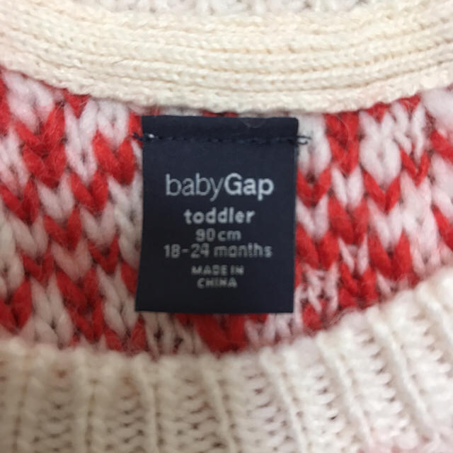 babyGAP(ベビーギャップ)の値下げ‼︎babygapセーター美品 キッズ/ベビー/マタニティのキッズ服女の子用(90cm~)(ニット)の商品写真