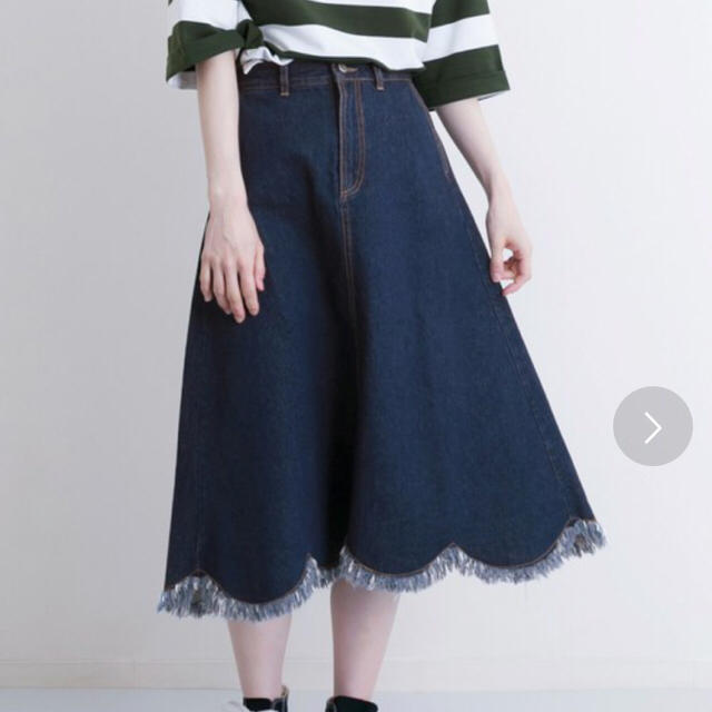 merlot(メルロー)のデニムスカート レディースのスカート(ロングスカート)の商品写真
