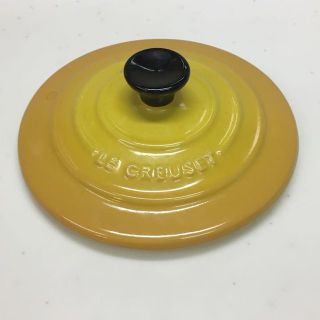 ルクルーゼ(LE CREUSET)のル・クルーゼ ミニ・ココット  蓋（ディジョンイエロー）(食器)