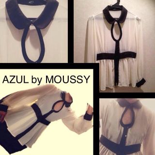 アズールバイマウジー(AZUL by moussy)のAZULbyMOUSSY♡シフォンシャツ(シャツ/ブラウス(長袖/七分))