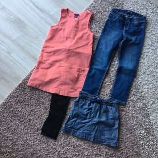 オールドネイビー(Old Navy)のbabyGapの袖なしワンピ&OLD NAVYのボトムスセット(スカート)