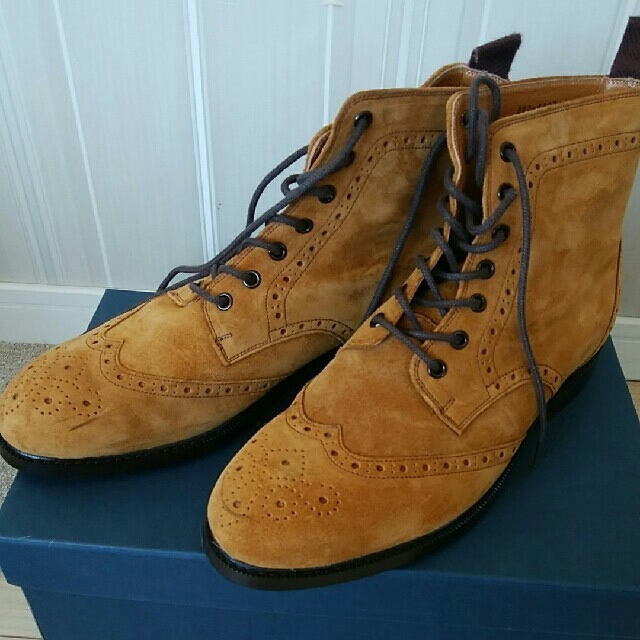 JUNMEN(ジュンメン)のJUN スエードブーツ キャメル 26～26.5cm メンズの靴/シューズ(ブーツ)の商品写真