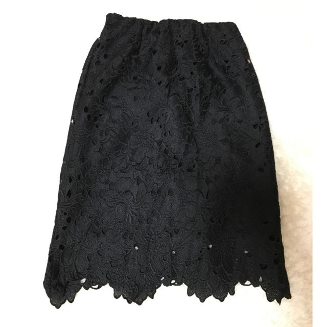 HONEYS(ハニーズ)のレースタイトスカート   ブラック レディースのスカート(ひざ丈スカート)の商品写真