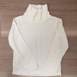 白 タートルネック 120センチ USED(Tシャツ/カットソー)