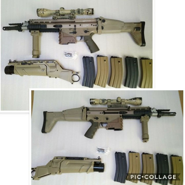 WE SCAR-L Open Bolt DE + MK13 EGLM + mag エンタメ/ホビーのミリタリー(その他)の商品写真