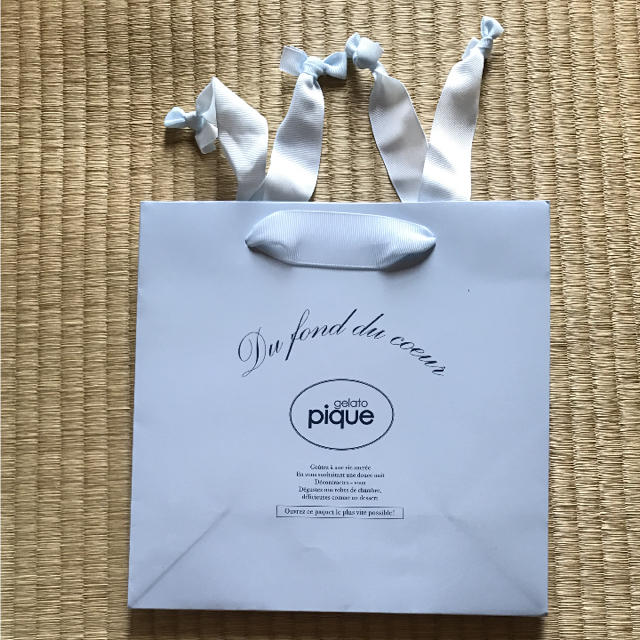 gelato pique(ジェラートピケ)のジェラートピケ 紙袋 レディースのバッグ(ショップ袋)の商品写真