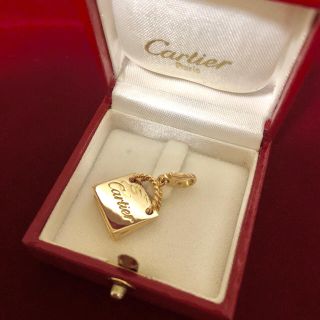 カルティエ(Cartier)のカルティエ 750ピンクゴールド ショッパーチャーム バッグ ケース付 新品同様(チャーム)