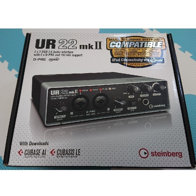 【未使用新品】スタインバーグ オーディオインターフェース UR22 mkⅡ 楽器のDTM/DAW(オーディオインターフェイス)の商品写真