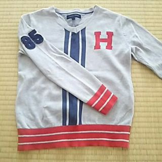 トミーヒルフィガー(TOMMY HILFIGER)のキッズ！トミー・ヒルフィガー コットンセーター(ニット)