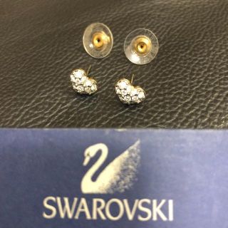 スワロフスキー(SWAROVSKI)のスワロフスキー パヴェ♡ピアス 正規品(ピアス)