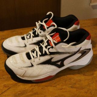 ミズノ(MIZUNO)の【中古・送料込み】ミズノ　テニスシューズ　砂入り人工芝/クレー用(シューズ)