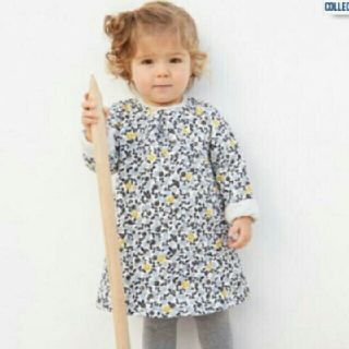 プチバトー(PETIT BATEAU)の美品☆人気・完売チュビック☆ワンピースチュニック 81cm・2歳3歳 プチバトー(ワンピース)