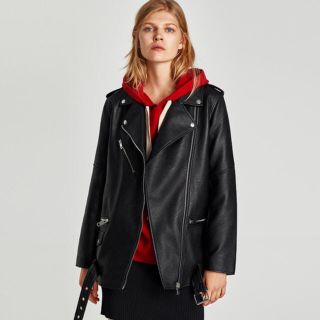 ザラ(ZARA)の奇跡✨の一点入荷😭‼️ZARA 新品 レザージャケット ライダース(ライダースジャケット)