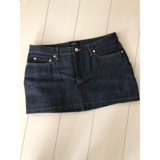 アーペーセー(A.P.C)のAPC  新品 美品 デニムスカート  ミニスカート(ミニスカート)