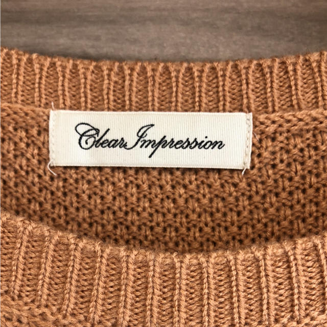 CLEAR IMPRESSION(クリアインプレッション)の【値下げしました】春色 ニットワンピース レディースのワンピース(ひざ丈ワンピース)の商品写真