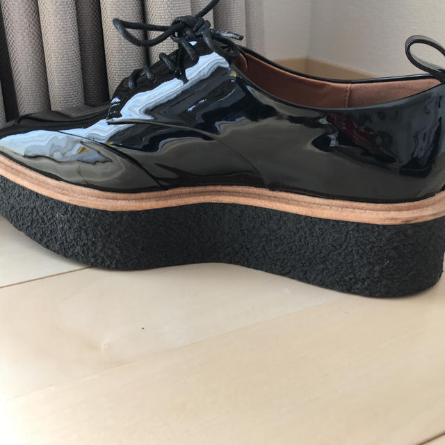 ZARA 35 プラットフォーム ブルーチャー シューズ