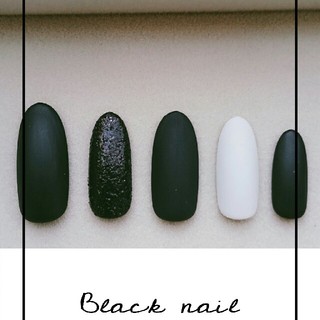Black mat nail 