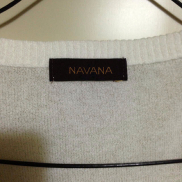 NAVANA(ナバーナ)の送料込 NAVANA七分袖ロングカーデ レディースのトップス(カーディガン)の商品写真