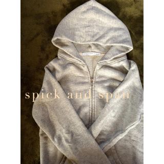 スピックアンドスパン(Spick & Span)のspick and span シンプル スウェット パーカー グレー 春(パーカー)