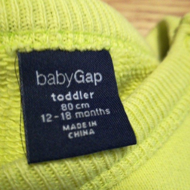 babyGAP(ベビーギャップ)のbabyGapトレーナー80cm  キッズ/ベビー/マタニティのベビー服(~85cm)(トレーナー)の商品写真