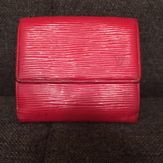 ルイヴィトン(LOUIS VUITTON)のルイヴィトン エピ 折り畳み 財布 コインケース 赤(財布)