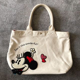 ディズニー(Disney)の【Disney】ミニーマウス トートバッグ サガラ ディズニーストア(トートバッグ)