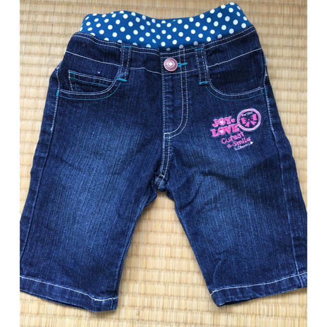 デニム  ハーフパンツ  100 キッズ/ベビー/マタニティのキッズ服女の子用(90cm~)(パンツ/スパッツ)の商品写真