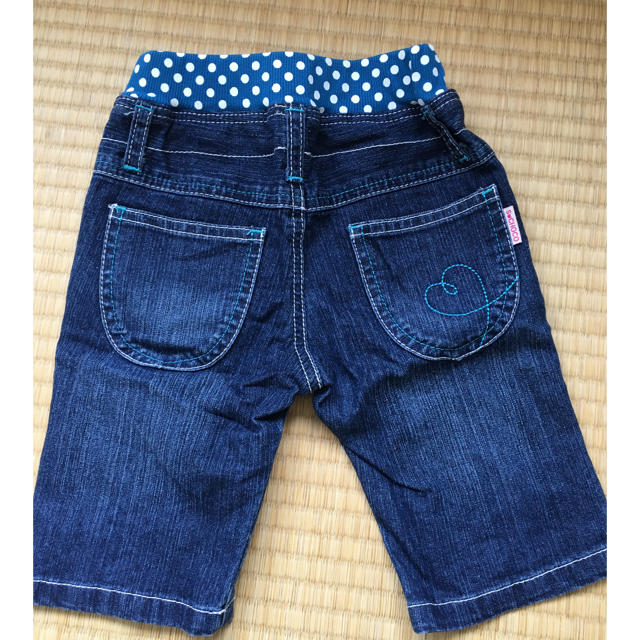 デニム  ハーフパンツ  100 キッズ/ベビー/マタニティのキッズ服女の子用(90cm~)(パンツ/スパッツ)の商品写真