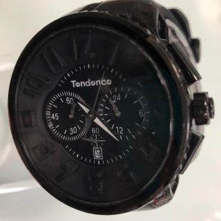 テンデンス(Tendence)の【最終価格】TENDENCE ガリバーラウンドクロノ ブラック 正規品(腕時計(アナログ))