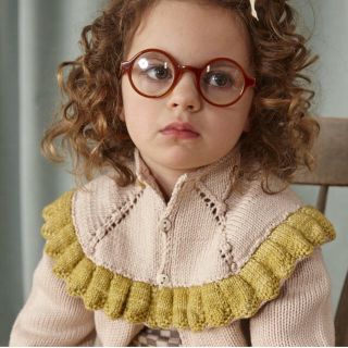 キャラメルベビー&チャイルド(Caramel baby&child )の新品タグ付 17AW misha and puff カーディガン ベージュ 90(ニット)