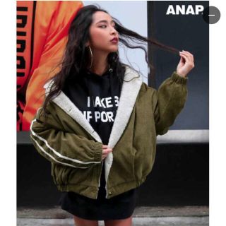 アナップ(ANAP)のANAP アナップ 新品 コーデュロイボアブルゾン(ブルゾン)