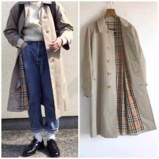 バーバリー(BURBERRY)の英国製 ヴィンテージ バーバリー プローサム バルマカーンコート ベージュ(スプリングコート)