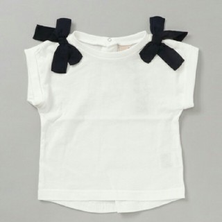 プティマイン(petit main)のプティマイン☺肩リボン 半袖カットソー(Tシャツ/カットソー)